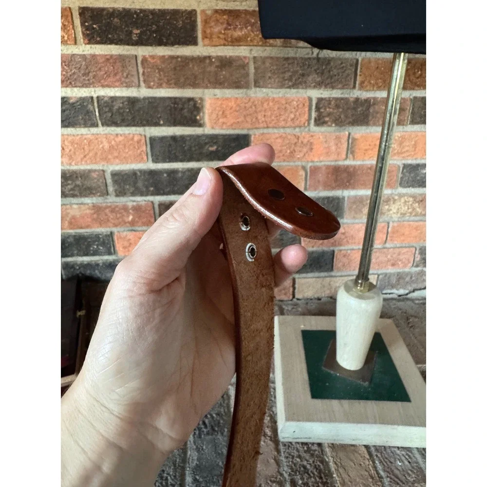 Custom‎ Tooled Leather Belt Floral Embossed Name Barb Western Cowboy - Picture 6 of 6